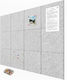 Relaxdays 12x Self-adhesive Felt Pads Square Gr...