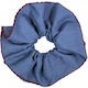 Chandelier Haargummis Scrunchy Xl Hellblau Mit Falten 19cm