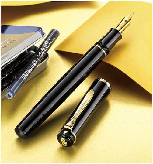 Pelikan P200 Classic Fountain Pen Fine Black