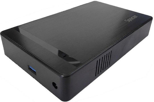Spacer External Rack Hdd Ssd 3.5 Inch Sata Usb 3.0 Pc Interface Power Supply Plastic Black