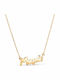 Daskalakis Necklace Mum From 9 K Gold With Zircon