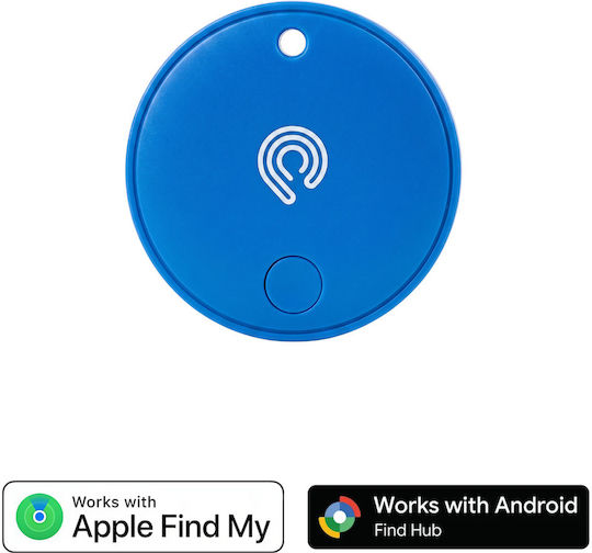Hyperloq MiniTag Dual Apple Find My & Google Find Hub Син