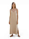 Summer Maxi Slip Dress Vanilla