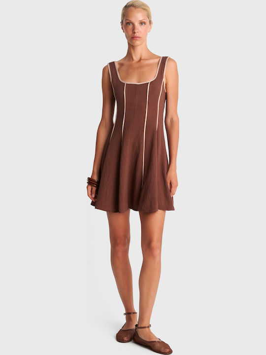 Mini Damenkleid Braun