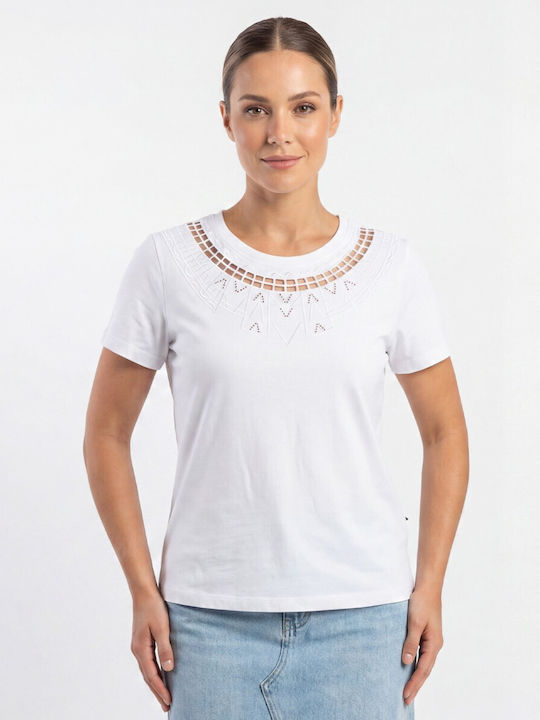 Cavalieri Damen Bluse Weiß