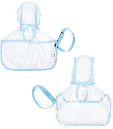 Dog Coat Waterproof Hooded Transparent XL Back Length 80 cm