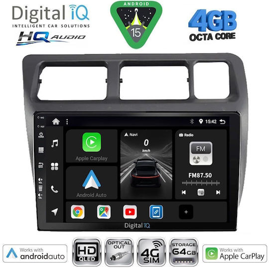 Digital IQ Ηχοσύστημα Αυτοκινήτου για Toyota Corolla 1992-1997 (Bluetooth/USB/WiFi/GPS/Apple-Carplay/Android-Auto) με Οθόνη Αφής 9"
