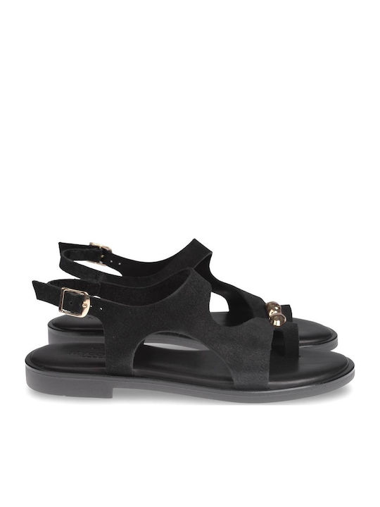 Myconian Greek Sandal Leather Sandals Black Myconian Greek Sandal Leather Sandals Black