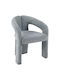 Neza Dining Chairs with Fabric Upholstery Light Gray 2pcs 64x60x76cm