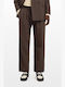 Suit Trousers in Relaxed Fit Brown