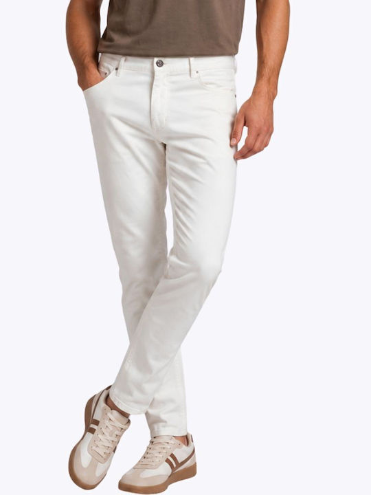 American Stars Herrenhosen Chinos Weiß