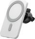 Magnetic Wireless Car Charger 15w iPhone 13 14 White