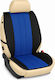 Perforated Single Seat Covers Pancar PL3-1R4 Blue-Black 2 Pieces