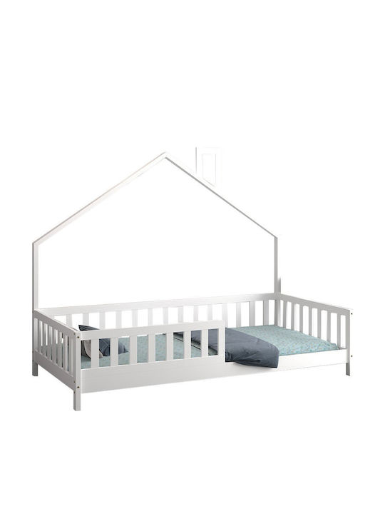 Kids Bed Montessori Classic Single White for Ma...