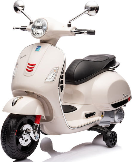 Kinder Elektromotorrad Vespa Elektrisch 6 Volt Weiß Für 3+ Jahre