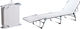 White Beach Sunbed 190x55x25cm