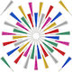 Set 114 Party Blowers Colorate Albastru Verde Roșu 20x3.5x3.5 Cm