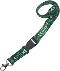 Green Fan Neck Strap Keychain