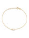 Daskalakis Daskalakis Damen Armband Kette Aus Leder Mit Perlen
