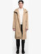 Herren Jacken Parka Beige