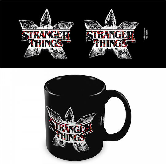 Pyramid International Stranger Things Demogorgon Logo Ceramic Mug Black 330ml