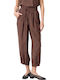 Damen Stoffhose Braun