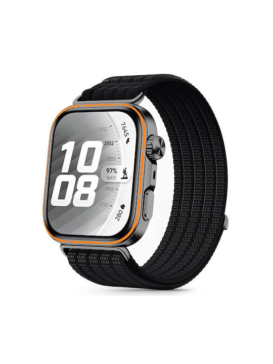 Tech-Protect Nylon Fabric Strap Black Huawei Wa...