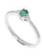 Kritsimis Single Stone Ring In 18K White Gold With Diamond