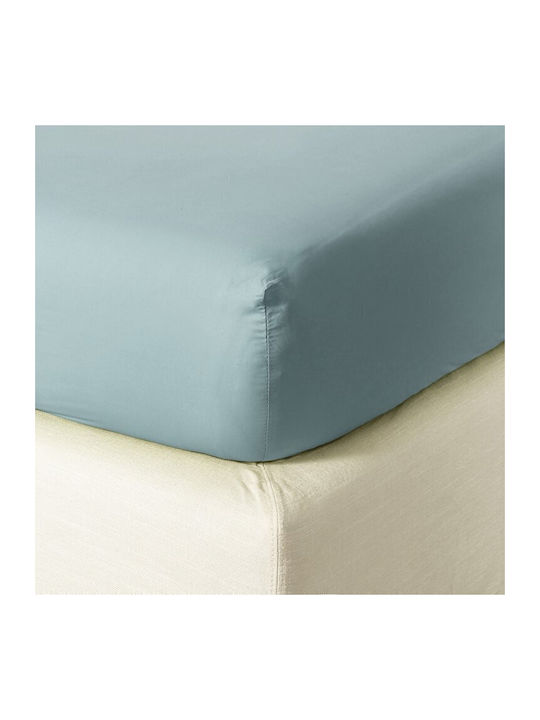Zucchi Collection Super-Doppel Bettlaken mit Gummibettlaken 175x200+30cm Mint