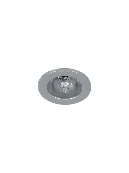 KT Lighting Στρογγυλό Μεταλλικό Πλαίσιο για Σποτ Ασημί