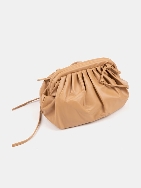 Geantă Cloud Clutch Cu Bretea Detasabilă Bej Mă...
