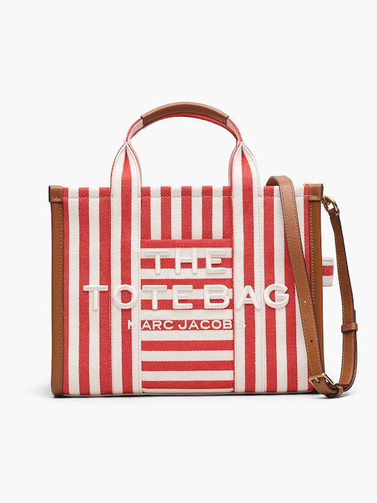 Fabric Women's Tote Handbag Red