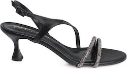 Studio Leather Black Sandals