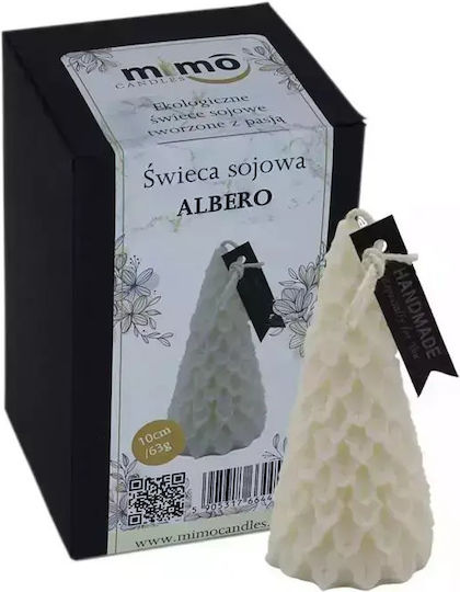 Коледна Свещ Бежова