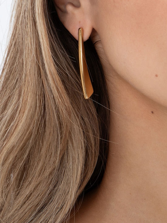 Toi&Moi Gold Plated Dangle Earrings