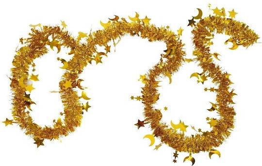 Alista Home Christmas Plastic Gold Garland 9x5cm