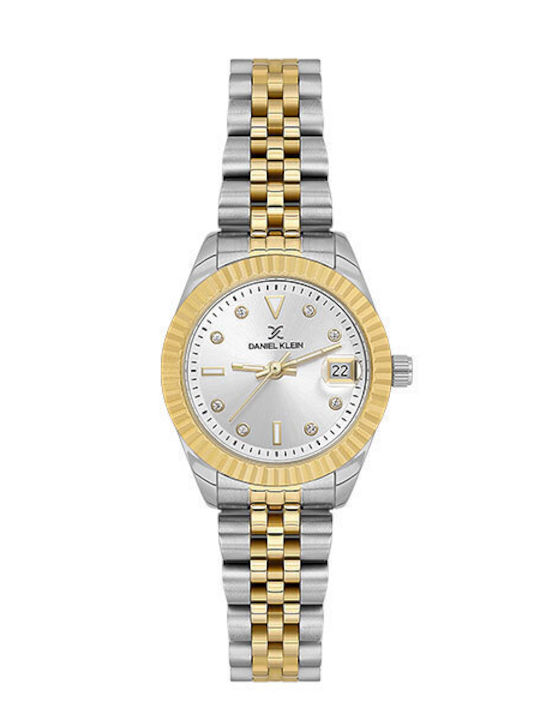 Daniel Klein Womens Watch Battery with Silver M...