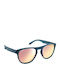 Moken Unisex Sonnenbrillen mit Blauem Rahmen
