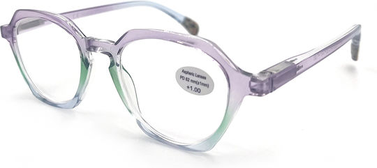Optosquad Women Reading Glasses +3.00 In Purple Colour OPT-1226-1