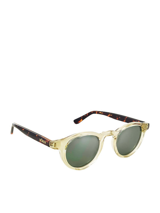 Moken Unisex Sonnenbrillen mit Beigem Rahmen