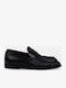 Δερμάτινα Ανδρικά Loafers σε Μαύρο Χρώμα 7768VCUC/VIT