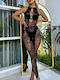 Roza Underwear Rz5900 Sexy Ολόσωμο Bodystocking Δαντέλα Μαύρο
