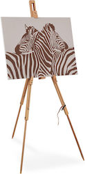 Beech Wood Easel Relaxdays Adjustable Natural Color 82-184 Cm 1.7 Kg Beech Wood Easel Relaxdays Adjustable Natural Color 82-184 Cm 1.7 Kg