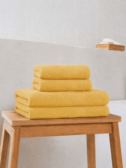 Homelovers Комплект Хавлиени Кърпи 4 Броя Organic Lemon Drop Тегло 500гр/м²