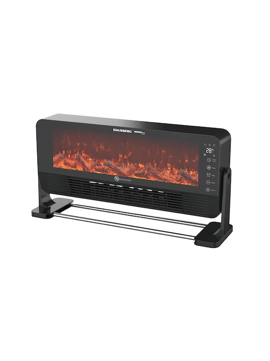Hausberg Boden Elektrischer Kamin 2000W Schwarzes