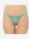 Women's String 2Pack With Lace Turquoise