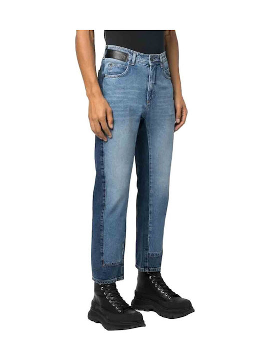 Neil Barrett Herren Jeanshosen Gerader Zwei-Ton