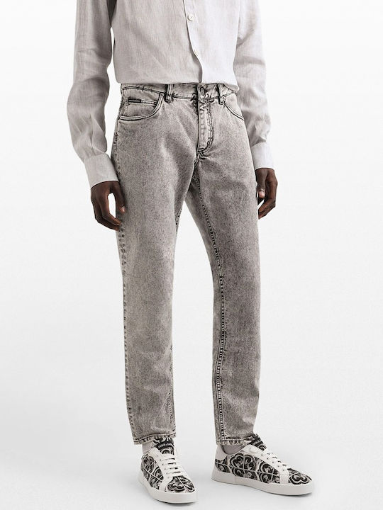 Men's Jeans Pants with Regular Fit Gray