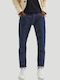 Men's Jeans Pants with Slim Tapered Fit Dark Blue