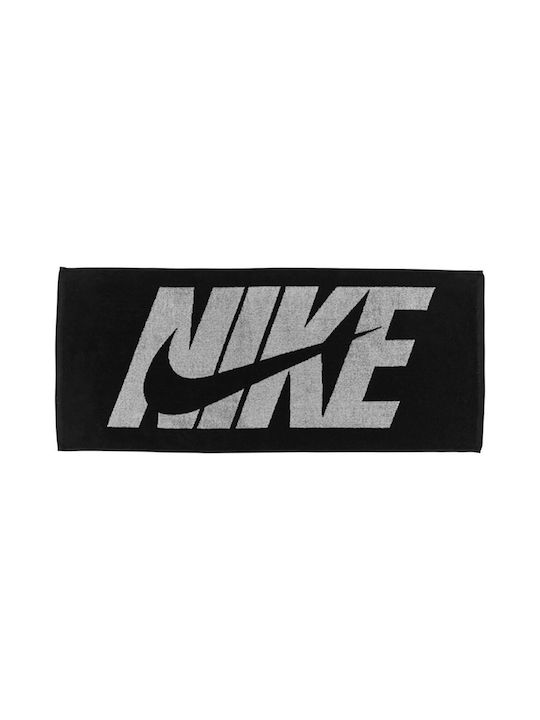 Nike Jacquard Fitnesshandtücher Baumwoll Schwarz 35x80cm